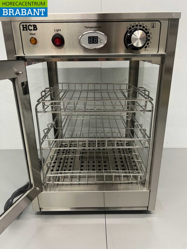 Vitrine chauffante en acier inoxydable Vitrine chauffante 35,5 cm 230V Horeca – Image 5
