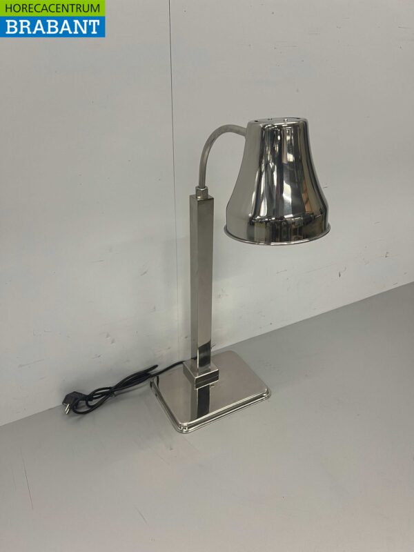 Lampe de buffet Lacor en acier inoxydable Lampe à chaleur infrarouge Lampe chauffante Chrome 230V Horeca – Image 2