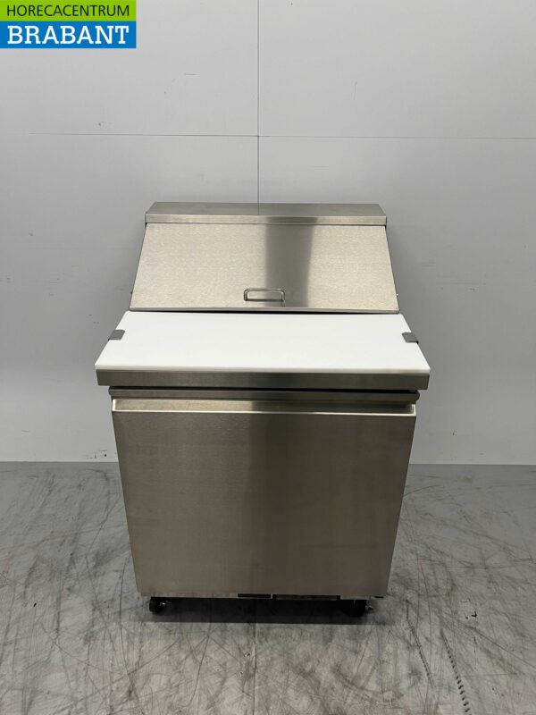 Acier inoxydable Polar UA009 Établi réfrigéré Saladette 1 porte 73,5 cm 230V Horeca