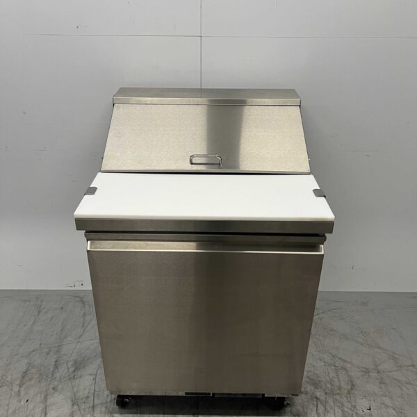 Acier inoxydable Polar UA009 Établi réfrigéré Saladette 1 porte 73,5 cm 230V Horeca