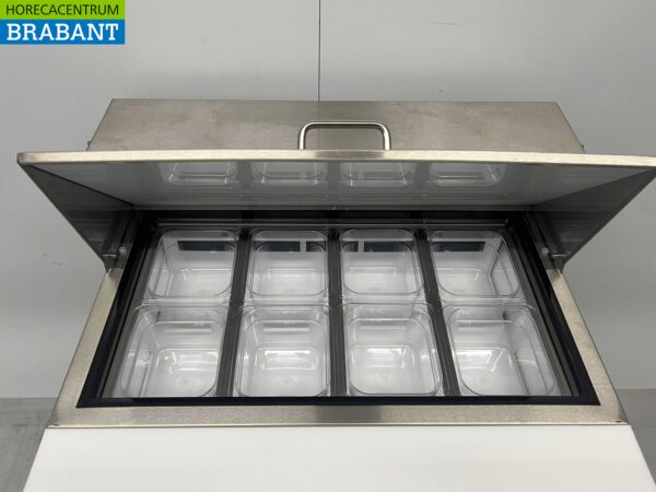 Acier inoxydable Polar UA009 Établi réfrigéré Saladette 1 porte 73,5 cm 230V Horeca – Image 5