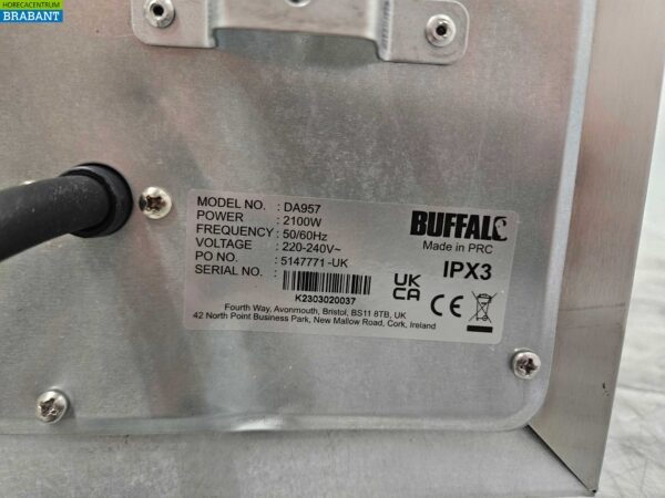 Four à convection à air chaud Buffalo en acier inoxydable 230V Catering – Image 5