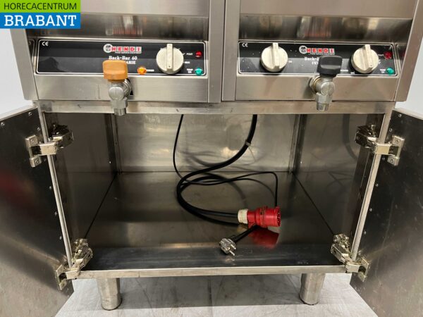 Hendi Cookersystem en acier inoxydable Ligne de cuisson avec friteuse 10L et bain-marie 74 cm Horeca – Image 5
