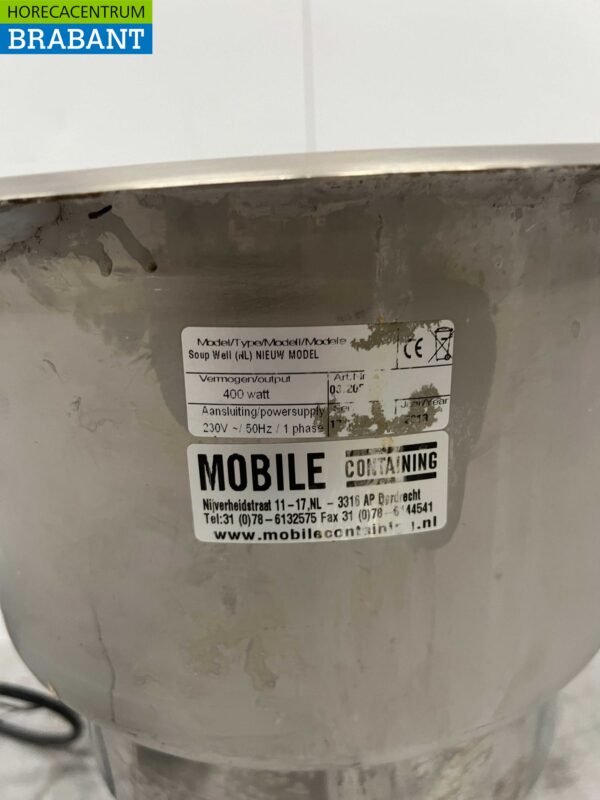 Bain-marie à poser en acier inoxydable 230V Horeca – Image 4