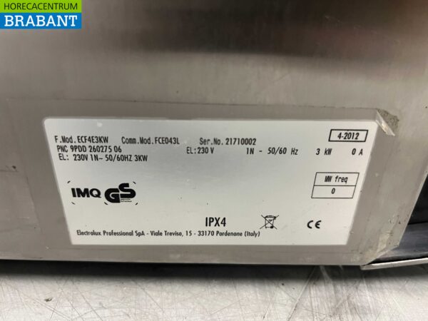 Four Electrolux en acier inoxydable Four à air chaud 230V Horeca – Image 5