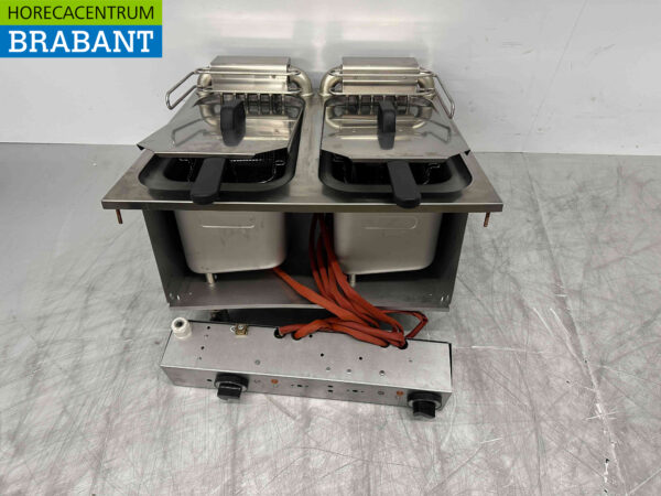 Friteuse Mareno Drop-in en acier inoxydable 2 x 10 litres 400V Horeca