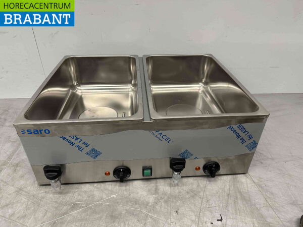 Saro Bain marie en acier inoxydable 2 x 1/1 GN 230V Horeca