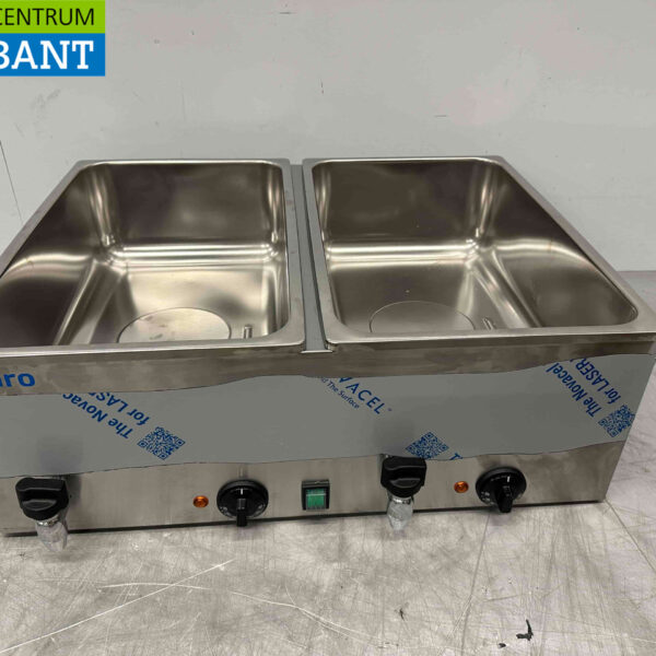 Saro Bain marie en acier inoxydable 2 x 1/1 GN 230V Horeca