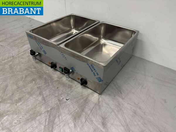 Saro Bain marie en acier inoxydable 2 x 1/1 GN 230V Horeca – Image 2