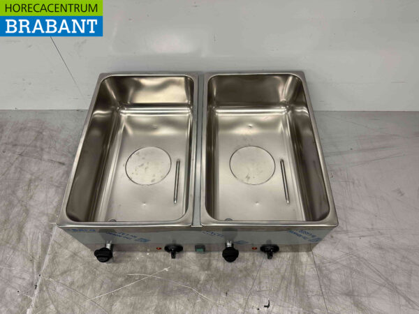 Saro Bain marie en acier inoxydable 2 x 1/1 GN 230V Horeca – Image 5