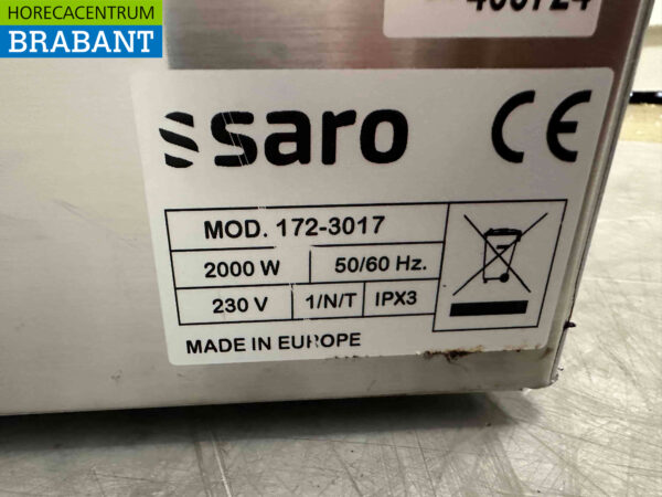 Saro Bain marie en acier inoxydable 2 x 1/1 GN 230V Horeca – Image 6