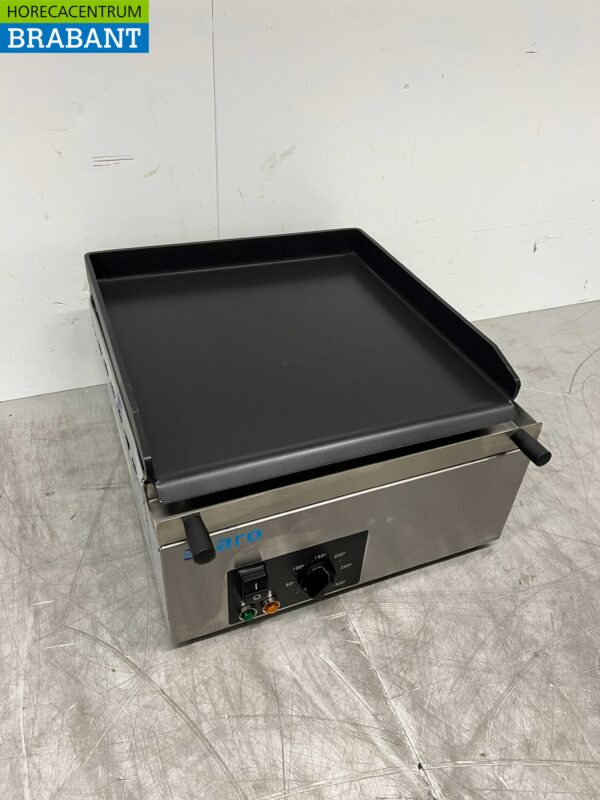 Planche à griller Saro en acier inoxydable Planche à griller lisse 40 cm 230V Horeca – Image 2