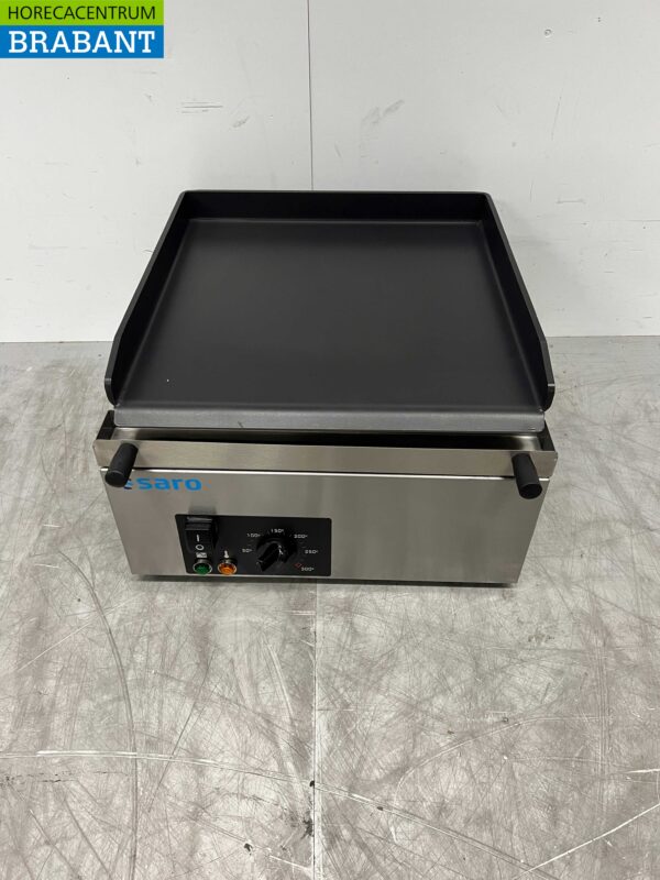 Planche à griller Saro en acier inoxydable Planche à griller lisse 40 cm 230V Horeca