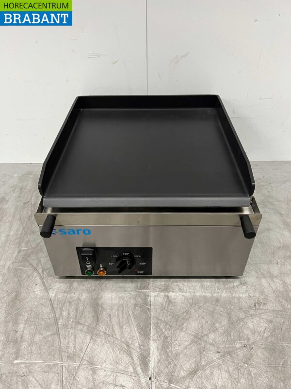 Planche à griller Saro en acier inoxydable Planche à griller lisse 40 cm 230V Horeca