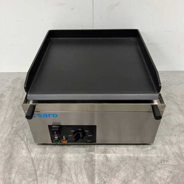 Planche à griller Saro en acier inoxydable Planche à griller lisse 40 cm 230V Horeca