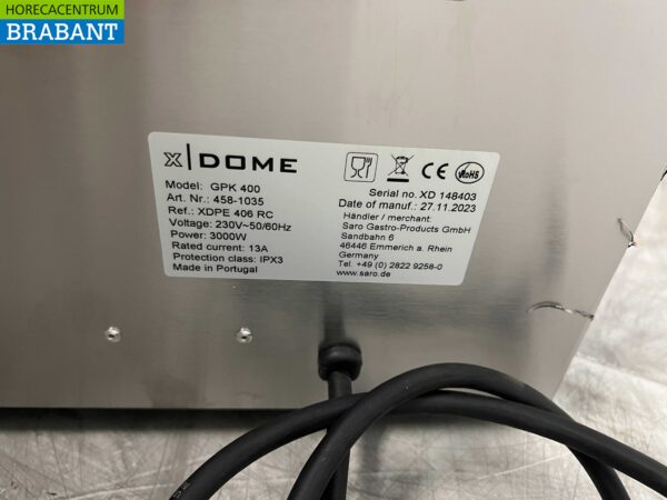 Planche à griller Saro en acier inoxydable Planche à griller lisse 40 cm 230V Horeca – Image 4