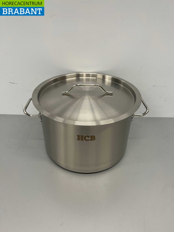 Acier inoxydable HCB Poêle à soupe Poêle de cuisson Induction 30 x 20 cm 14 litres Horeca