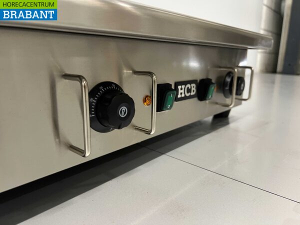 Planche à griller en acier inoxydable Planche à griller lisse 74 cm 400V Horeca – Image 6