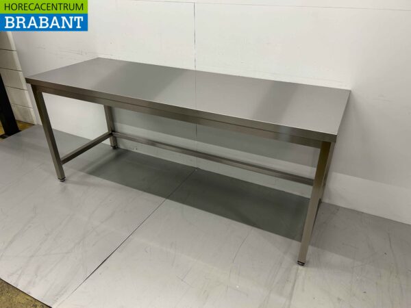 Table de travail en acier inoxydable Premium-line 200 x 70 x 85 cm Restauration – Image 2