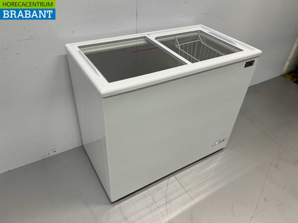 HCB Freezer Congélateur de magasin avec couvercles coulissants en verre 197 litres 230V Horeca – Image 3