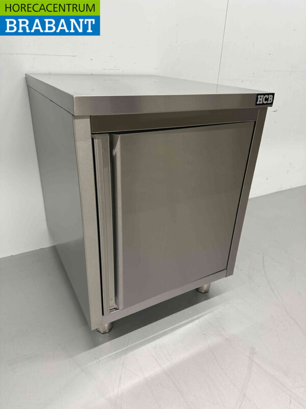 Armoire de travail en acier inoxydable Premium-line 1 porte 60 cm Restauration – Image 2