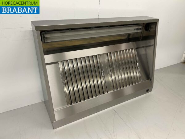 Hotte aspirante en acier inoxydable avec filtres à lamelles Premium-line 140 cm modèle incliné Catering – Image 3