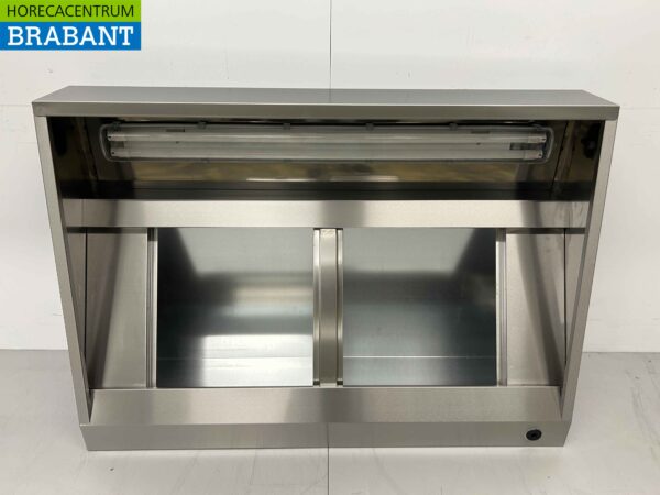 Hotte aspirante en acier inoxydable avec filtres à lamelles Premium-line 140 cm modèle incliné Catering – Image 4
