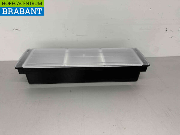 HCB Porte-ingrédients Récipient à ingrédients Garniture avec 3 bacs 49,5 cm Horeca