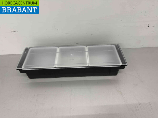 HCB Porte-ingrédients Récipient à ingrédients Garniture avec 3 bacs 49,5 cm Horeca – Image 4