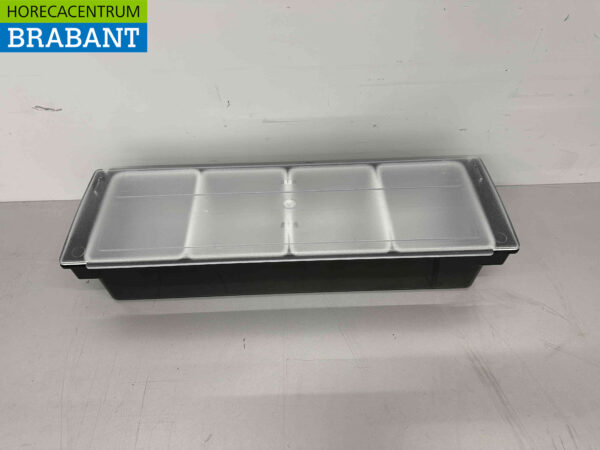 HCB Porte-ingrédients Récipient à ingrédients Garniture avec 4 bacs 49,5 cm Horeca – Image 5