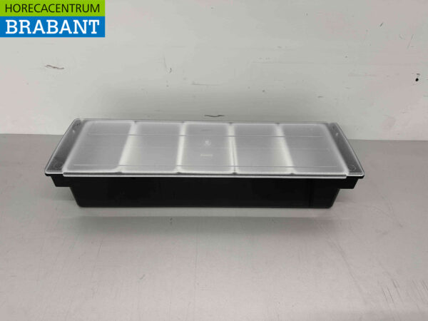 HCB Porte-ingrédients Bac à ingrédients Unité de garnissage avec 5 bacs 49,5 cm Horeca