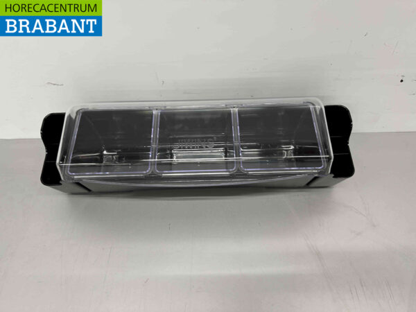 HCB Porte-ingrédients Récipient à ingrédients Garniture avec 3 bacs 58,5 cm Horeca – Image 2