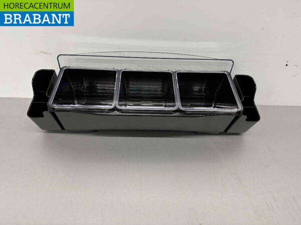 HCB Porte-ingrédients Récipient à ingrédients Garniture avec 3 bacs 58,5 cm Horeca – Image 5