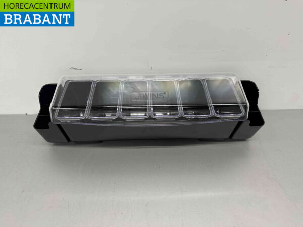 HCB Porte-ingrédients Récipient à ingrédients Garniture avec 6 bacs 58,5 cm Horeca