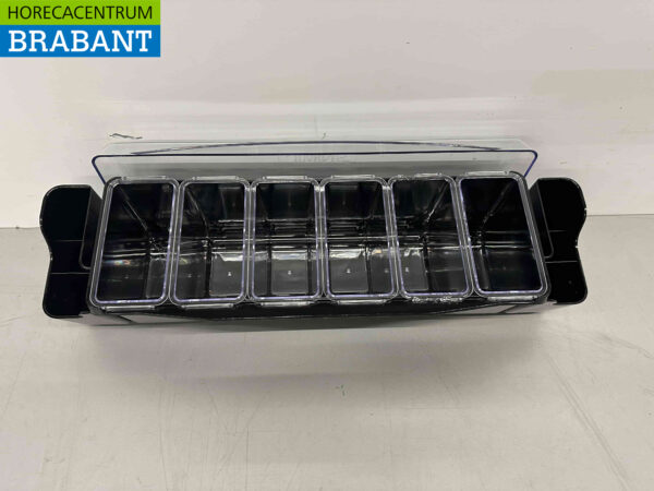 HCB Porte-ingrédients Récipient à ingrédients Garniture avec 6 bacs 58,5 cm Horeca – Image 5