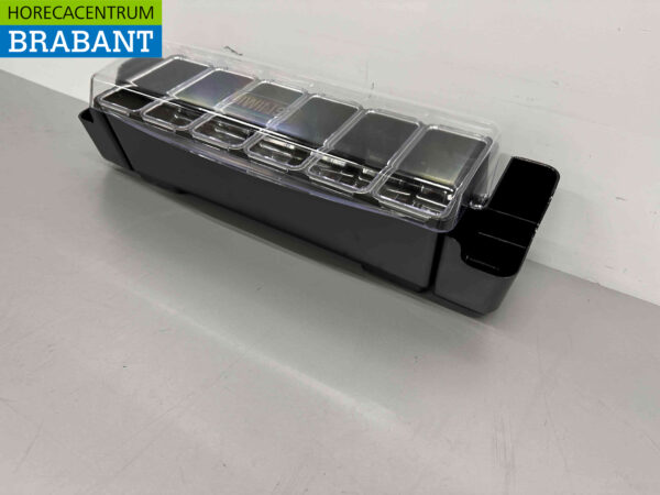 HCB Porte-ingrédients Récipient à ingrédients Garniture avec 6 bacs 58,5 cm Horeca – Image 3