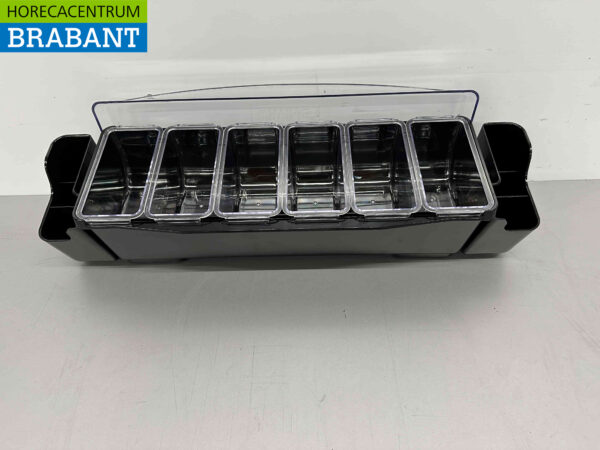 HCB Porte-ingrédients Récipient à ingrédients Garniture avec 6 bacs 58,5 cm Horeca – Image 5