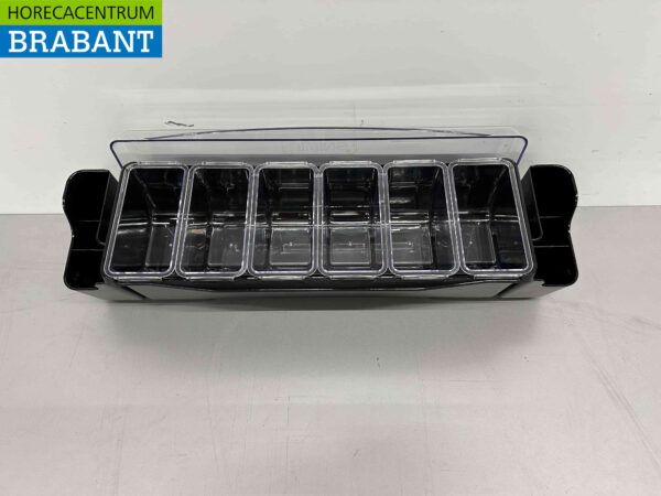 HCB Porte-ingrédients Récipient à ingrédients Garniture avec 6 bacs 58,5 cm Horeca – Image 6