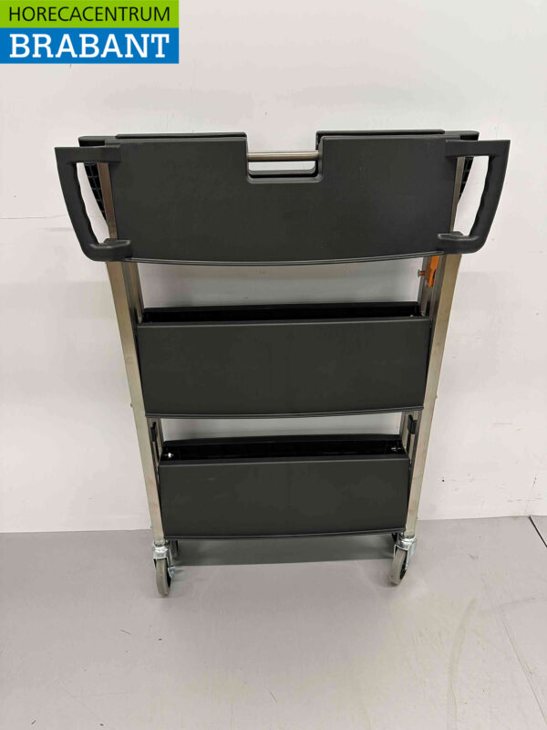 HCB Chariot de service pliable 3 étages 74 cm Horeca – Image 4