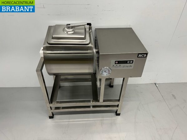 HCB Acier inoxydable Mélangeur sous vide Mélangeur de viande Mélangeur marinator 38 litres 230V Horeca