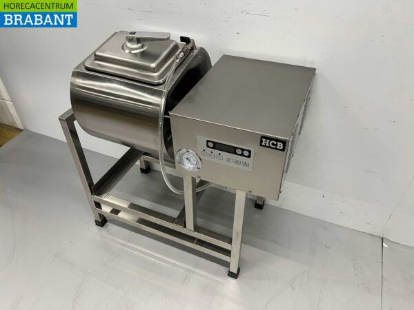 HCB Acier inoxydable Mélangeur sous vide Mélangeur de viande Mélangeur marinator 38 litres 230V Horeca – Image 2