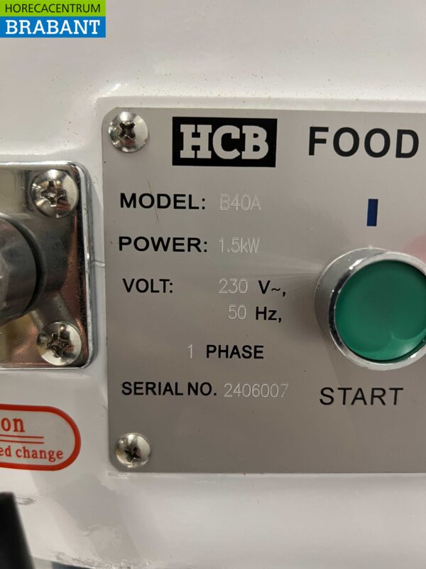 Mélangeur HCB Planet en acier inoxydable Mélangeur cuve en acier inoxydable 40 litres 230V Boulangerie Traiteur – Image 9