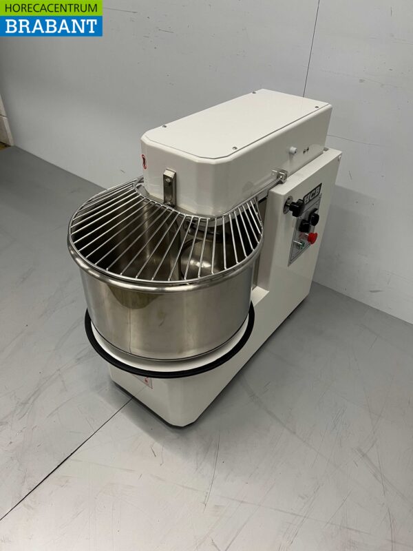 Pétrin spirale HCB en acier inoxydable 40 litres 400V Horeca – Image 2
