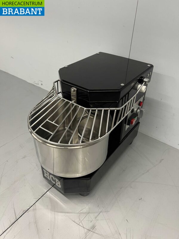 Pétrin spirale HCB en acier inoxydable 8 litres Noir 230V Horeca – Image 2