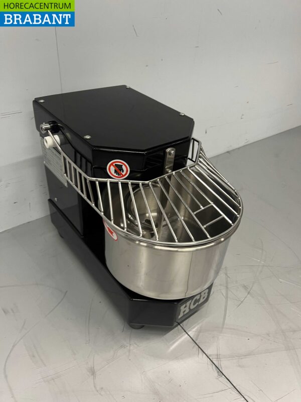 Pétrin spirale HCB en acier inoxydable 8 litres Noir 230V Horeca – Image 3