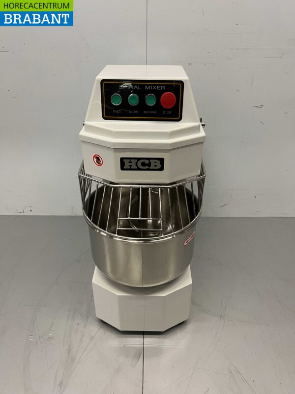 Pétrin à spirale HCB en acier inoxydable 20 litres 230V Horeca