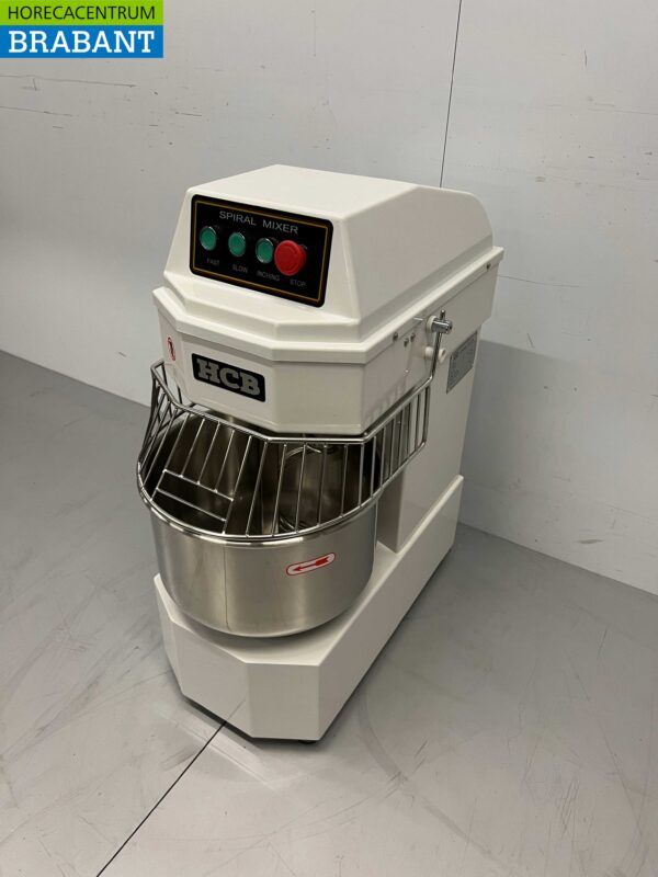 Pétrin à spirale HCB en acier inoxydable 20 litres 230V Horeca – Image 2