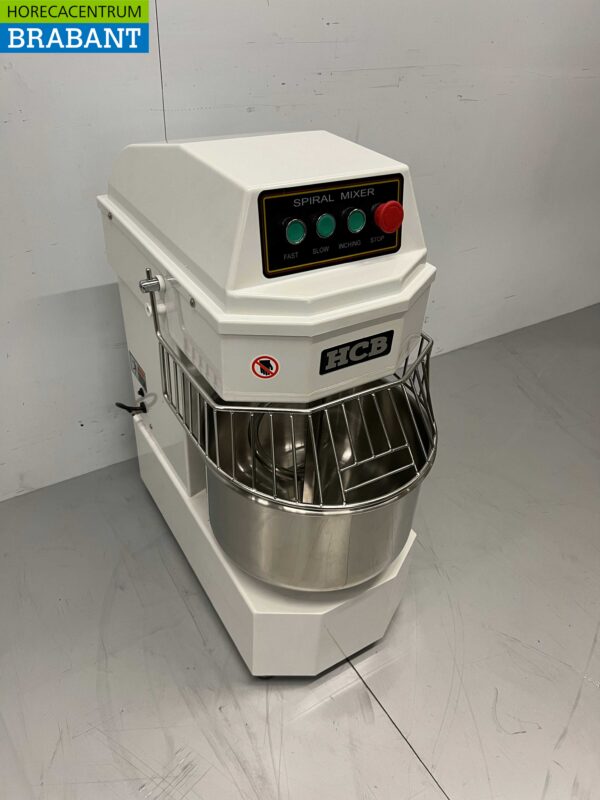 Pétrin à spirale HCB en acier inoxydable 20 litres 230V Horeca – Image 3