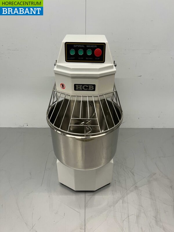 Pétrin spirale HCB en acier inoxydable 40 litres 230V Horeca