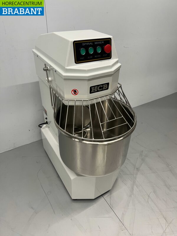 Pétrin spirale HCB en acier inoxydable 40 litres 230V Horeca – Image 3